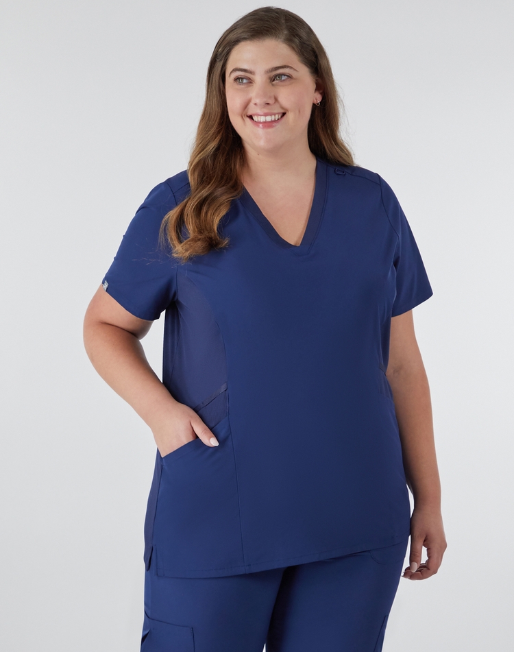 Hanes Comfort Fit Haut de travail médical Hanes pour femmes