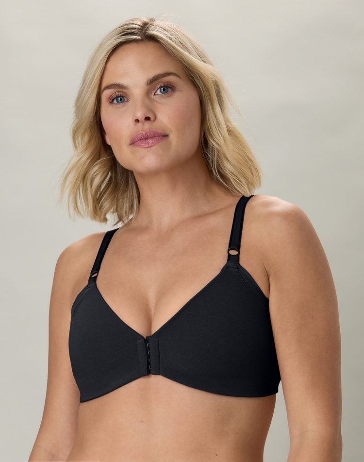 WonderBra Soutien-gorge sans armature avec fermeture à l’avant à ajustement facile 