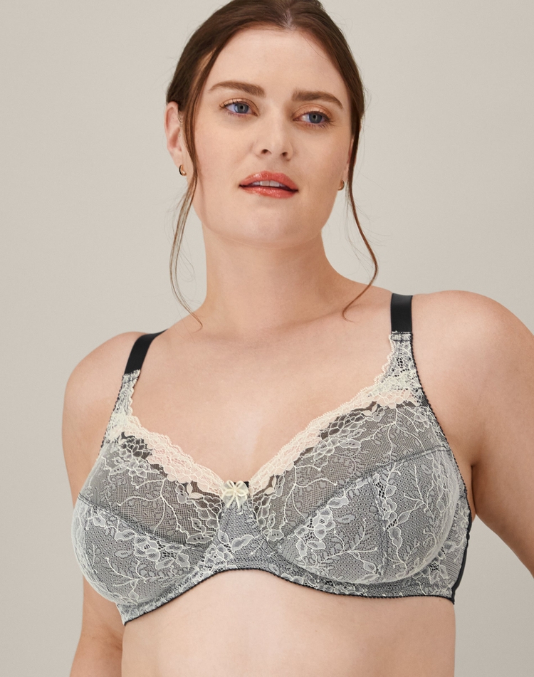 WonderBra Soutien-gorge à armature avec dentelle Chantilly