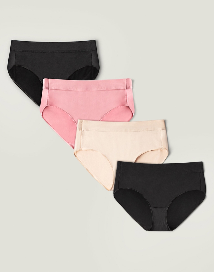 Hanes lisse en microfibre culotte moderne - paquet de 4