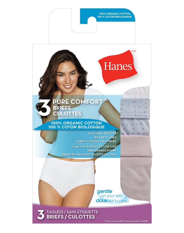 Hanes Pure Comfort Cotton Briefs - Pack of 3