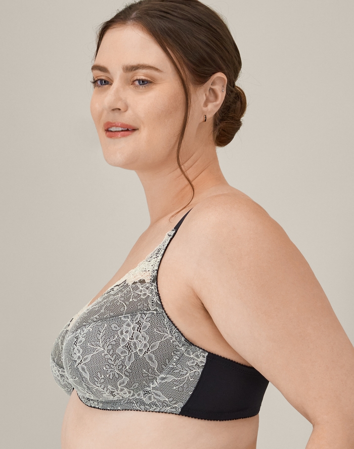 Soutien-gorge After Eden Crème Avec Dentelle - Taille 75E Avec Armatures - Occasion Très Bon état